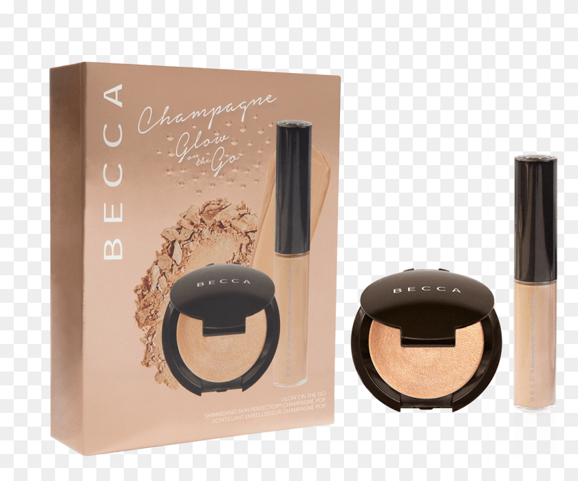 1291x1059 Check Out Champagne Glow On The Go Kit From Becca Cosmetics Becca Lit From Within, Face Makeup HD PNG Download