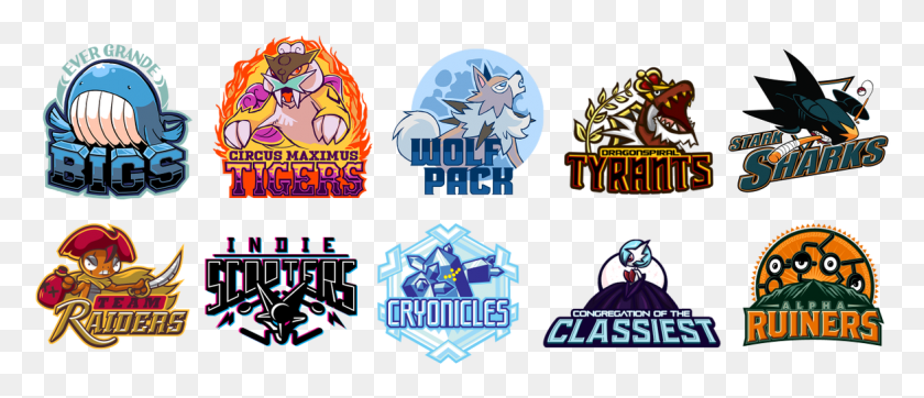 1174x455 Check Out The Smogon Premier League Team Logos From, Person, Human, Text Descargar Hd Png