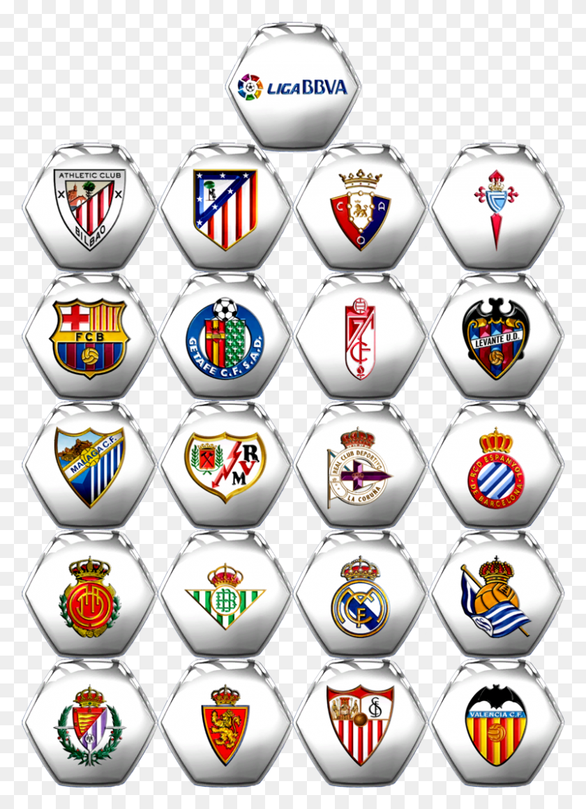 798x1126 Check Out This Picture Of Soccer Teams From The Liga Liga Bbva Teams, Logo, Symbol, Trademark HD PNG Download
