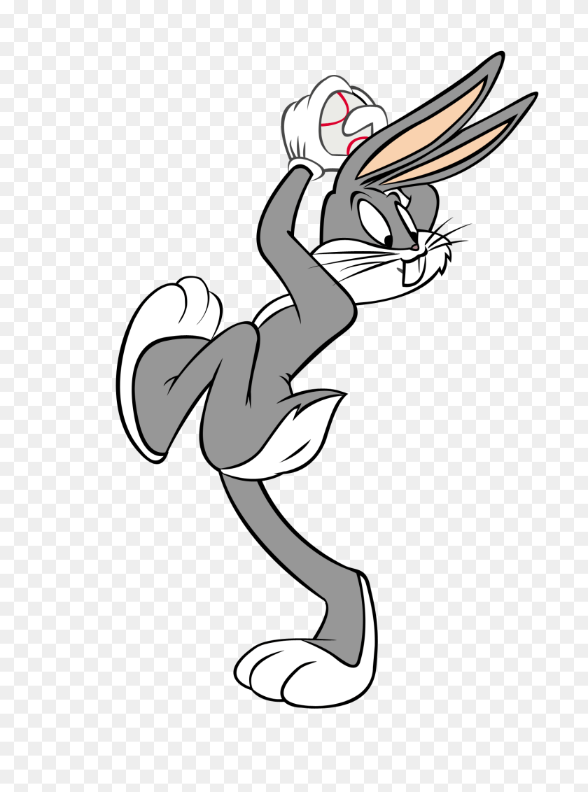 Check Out This Transparent Bugs Bunny Throwing A Baseball, Cartoon, Person, Book, Comics Sticker PNG
