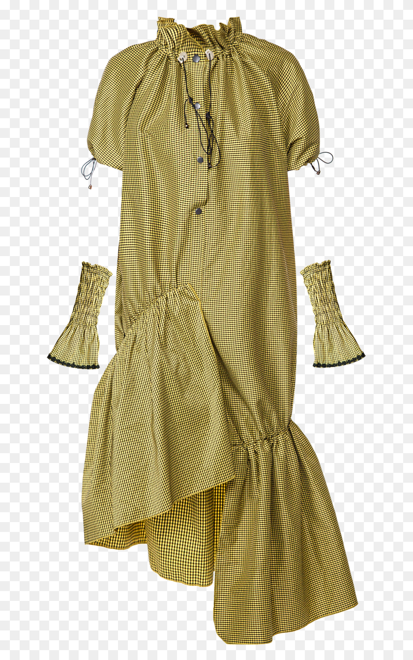 649x1280 Check Parachute Dress Pattern, Clothing, Apparel, Person Descargar Hd Png