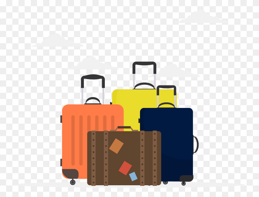 749x577 Checked Baggage Will Utilise Luggage Ground Transport Hand Luggage, Suitcase, Graphics HD PNG Download
