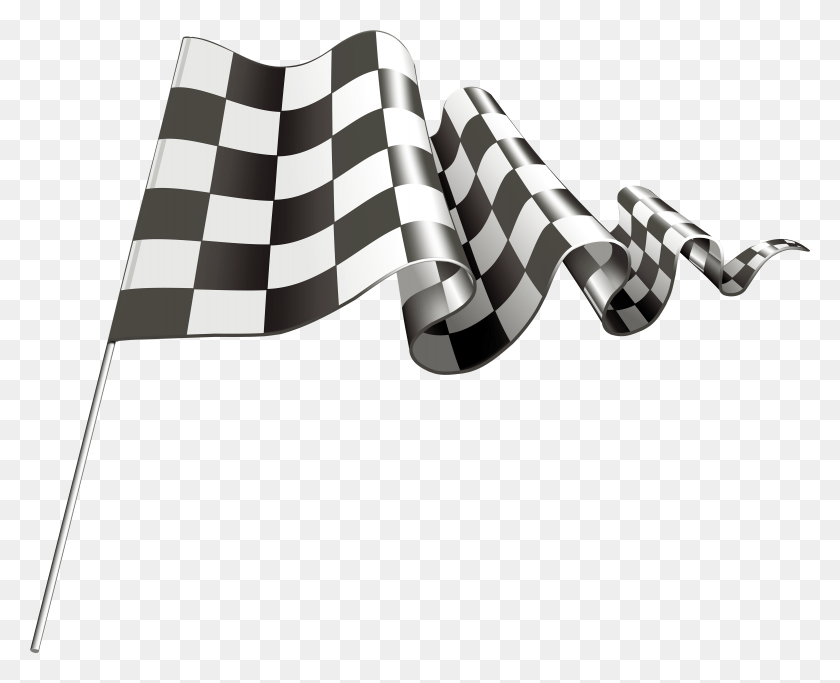 3897x3115 Клетчатый Флаг Клипарт Kms Motorsport, Галстук, Аксессуары, Аксессуары Hd Png Скачать