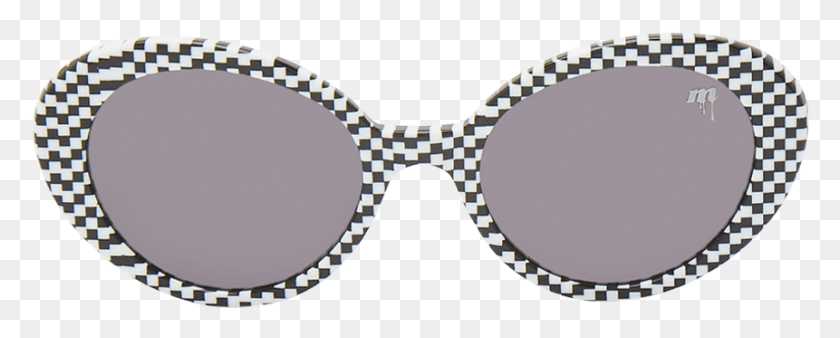 861x307 Checkered Mod Oval Checkered Sunglasses, Accessories, Accessory, Glasses Descargar Hd Png
