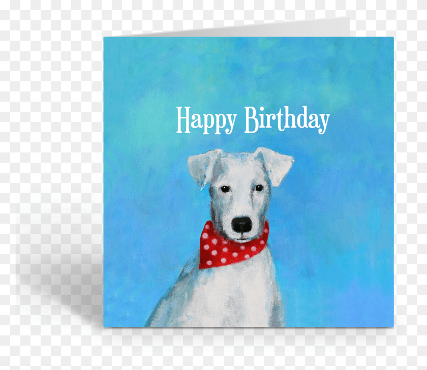 1089x933 Descargar Png Tarjeta De Feliz Cumpleaños Cheeky Jack Russell Por Jane Faires Whippet, Lienzo, Perro, Mascota Hd Png