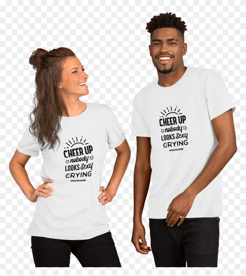 872x987 Cheer Up Nobody Looks Sexy Crying T Shirt, Clothing, Apparel, Person HD PNG Download