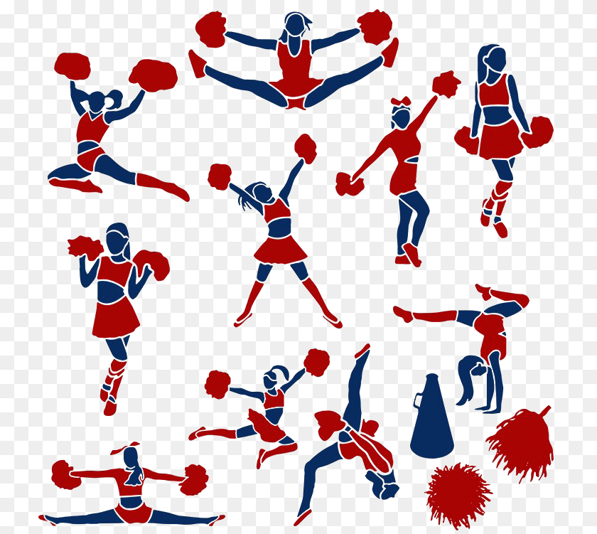 735x751 Cheerleaders Background Image, Baby, Person, Art, Pattern PNG