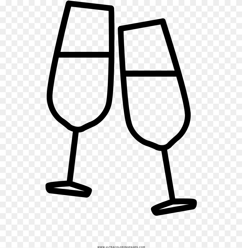 527x861 Cheers Coloring, Gray Sticker PNG