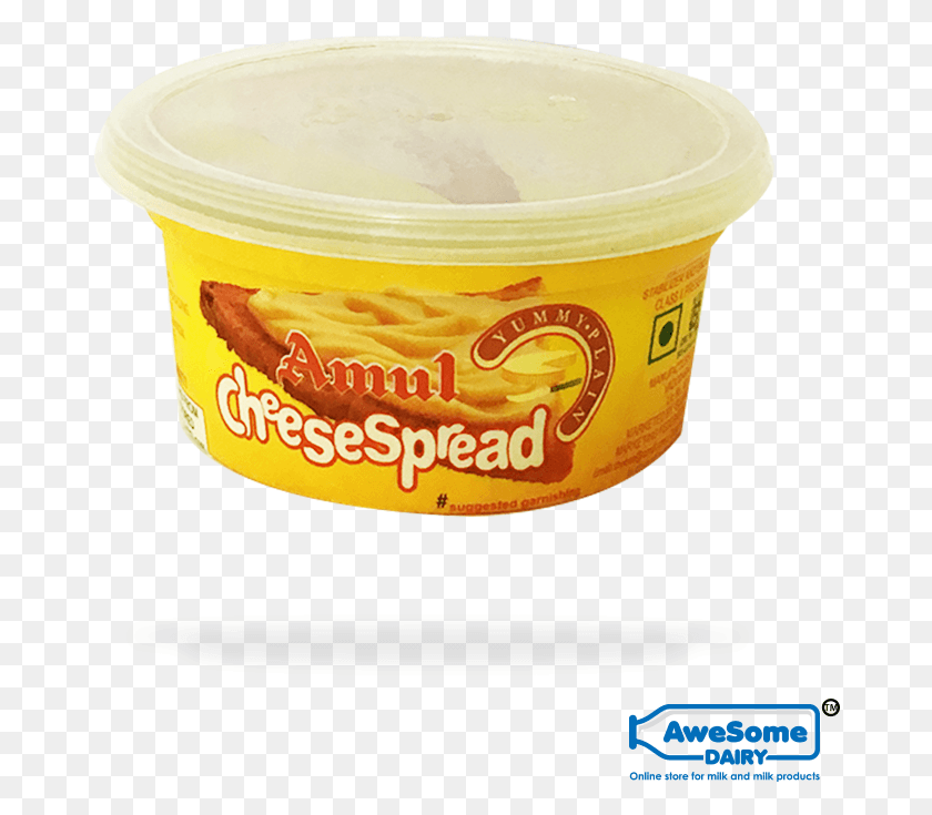 674x675 Cheeseamul Parmesan Cheese Get Plain Cheese Spread Amul Cheese Spread Price, Food, Dessert, Yogurt HD PNG Download