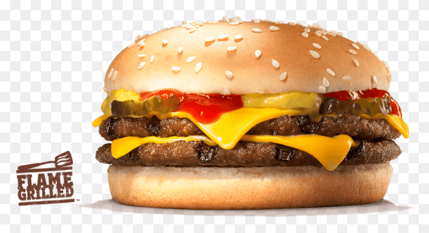 853x435 Чизбургер Гамбургер Гамбургер Большой Король Вегетарианский Бургер, Еда, Хот-Дог Png Скачать