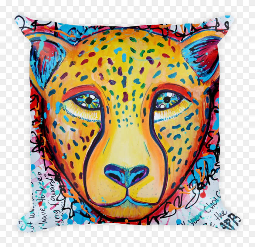 913x882 Cheetah Clipart Tiger, Pillow, Cushion, Modern Art HD PNG Download