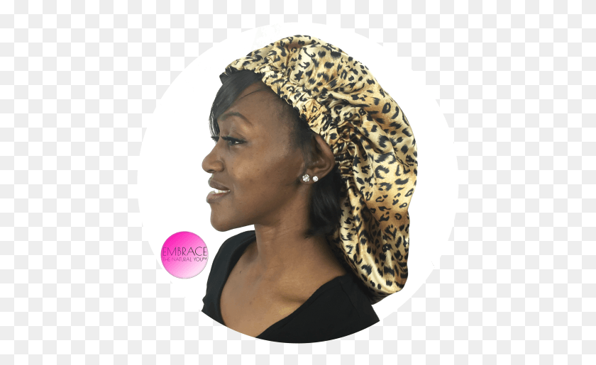 455x455 Cheetah Print Shower Cap Girl, Clothing, Apparel, Bonnet HD PNG Download