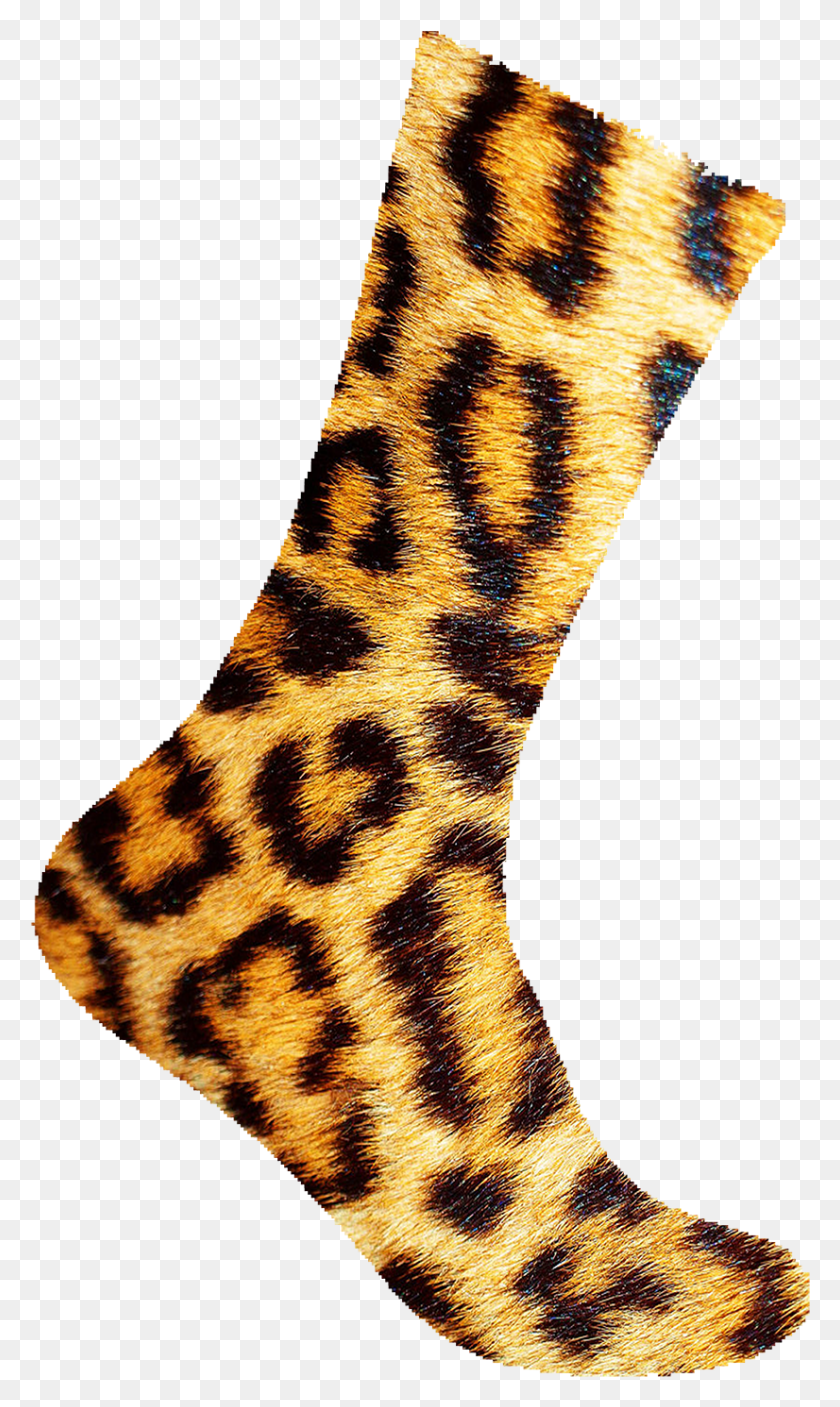 826x1427 Cheetah Print Socks Sock, Clothing, Apparel, Heel HD PNG Download