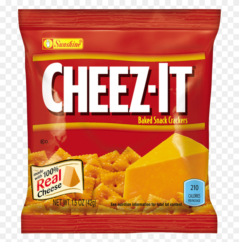 715x790 Cheez It Junk Food Cartoon Clipart Cheese Snack Product Bag Of Cheez Its, Bread, Food, Cracker HD PNG Download