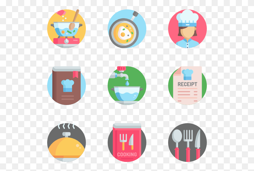 529x505 Chef Cooking Kitchen Icon Packs, Symbol, Logo, Trademark HD PNG Download