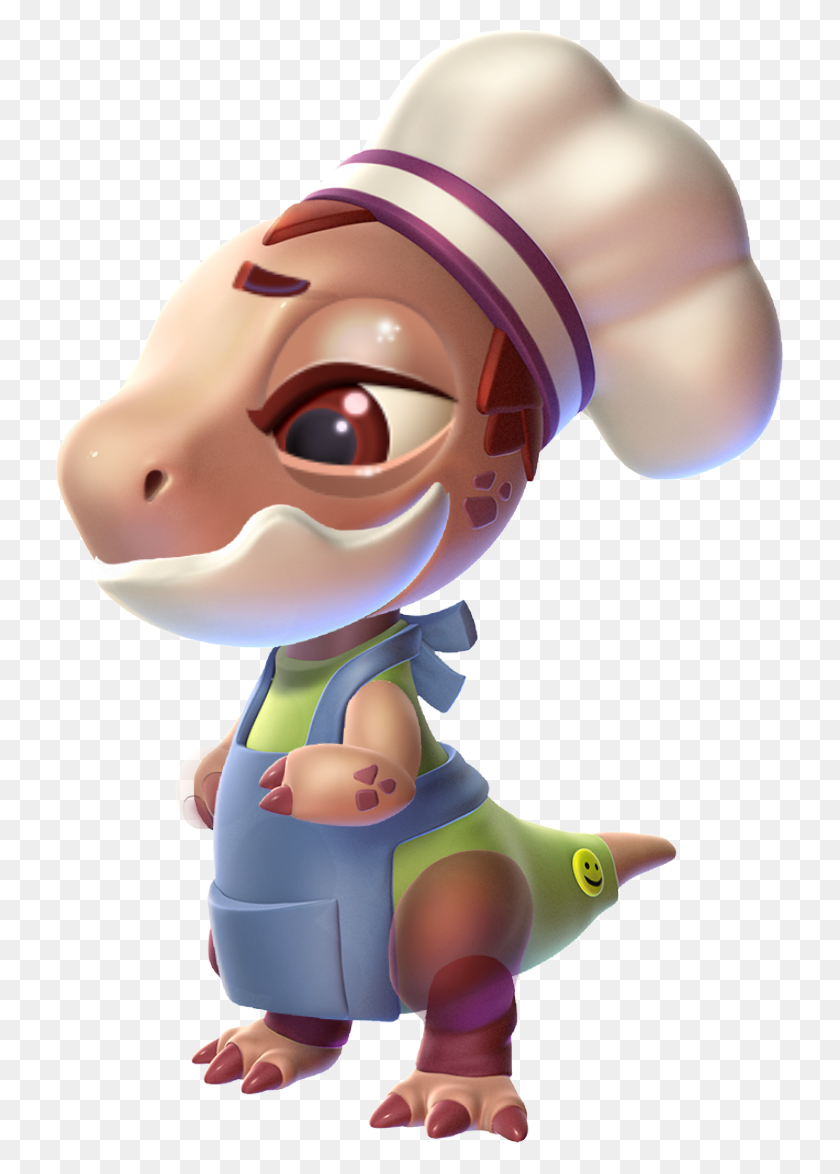729x1114 Chef Dragon Baby Dragon Mania Legends Chef Dragon Baby, Figurine, Toy, Elf HD PNG Download