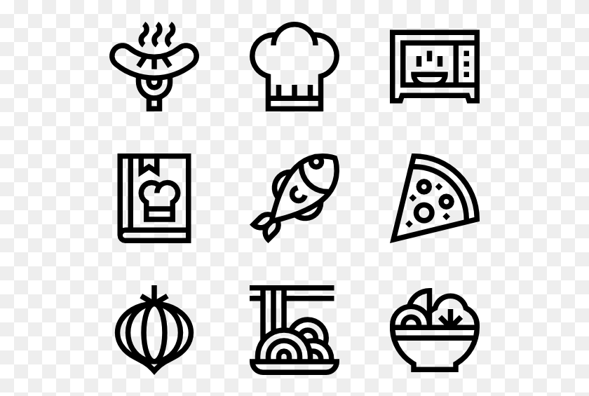 529x505 Chef Icon Packs Svg Psd White Icons, Gray, World Of Warcraft HD PNG Download