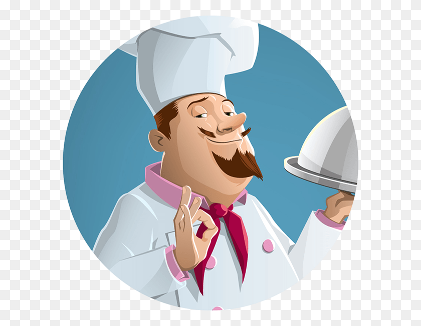 592x592 Chef Illustration On Behance Gradient Mesh And Vector Chef Adobe Illustrator, Person, Human, Helmet HD PNG Download