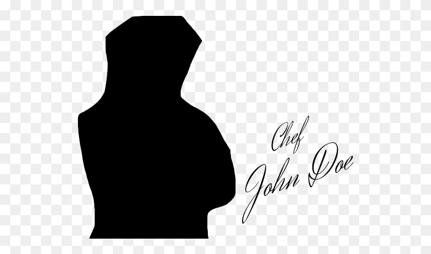 539x436 Chef John Doe Describes His Culinary Style As A Combination Silhouette, Photography HD PNG Download