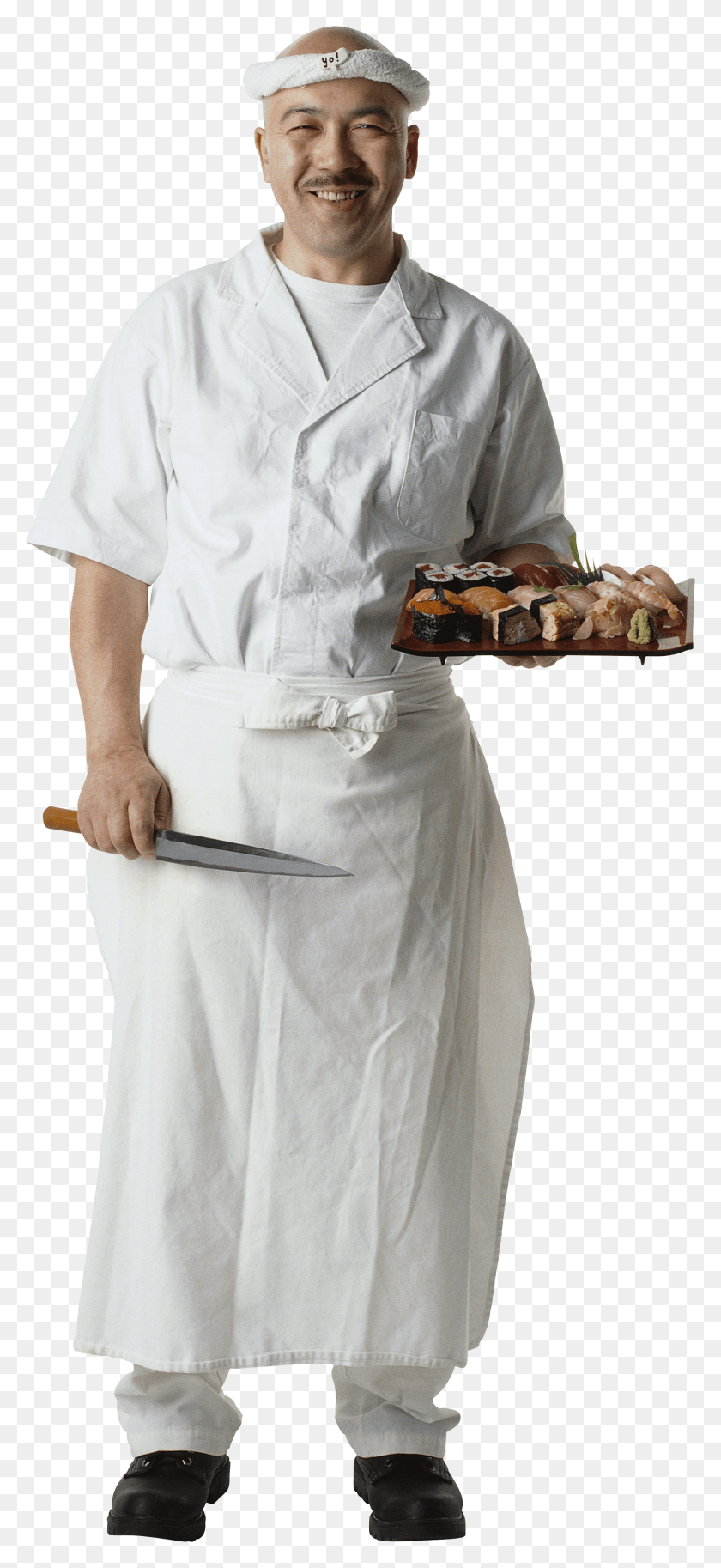 1675x3794 Chef Sushi Chef HD PNG Download