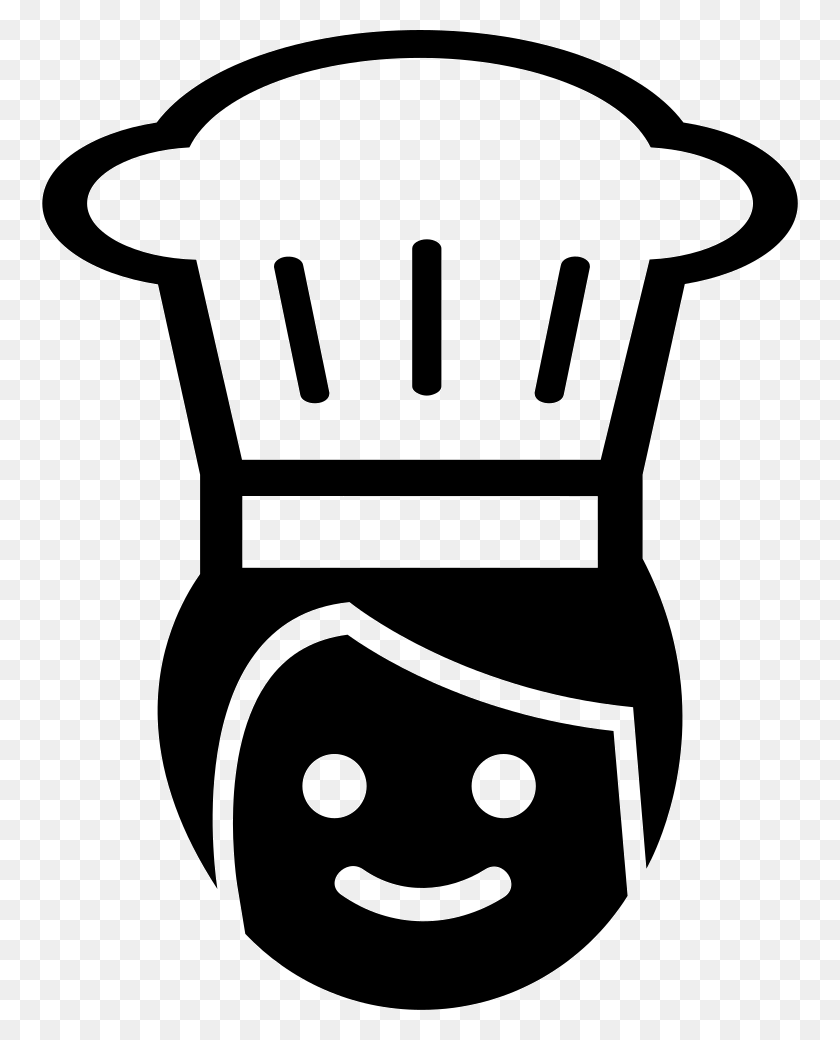 756x980 Chef With Hat Comments Chef Icon Transparent Background, Stencil, Label, Text HD PNG Download
