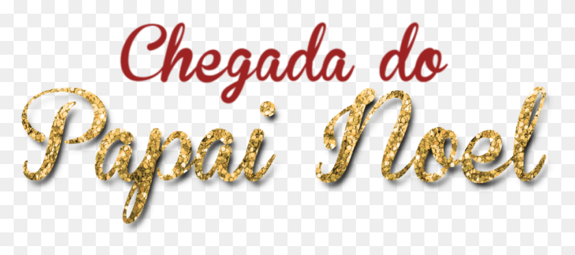 923x371 Chegada Do Papai Noel Calligraphy, Text, Alphabet, Label HD PNG Download
