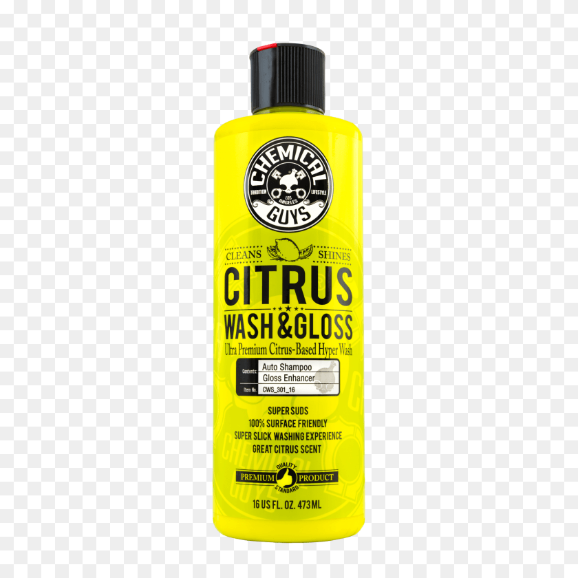 1914x1915 Chemical Guys Citrus Wash Amp Gloss Shampoo Chemical Guys Citrus Wash Amp Gloss, Bottle, Label, Text HD PNG Download