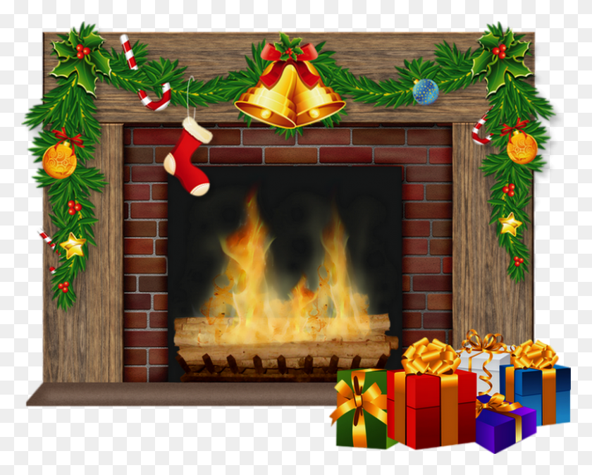 800x630 Chemine De Nol Tube, Fireplace, Indoors, Hearth HD PNG Download