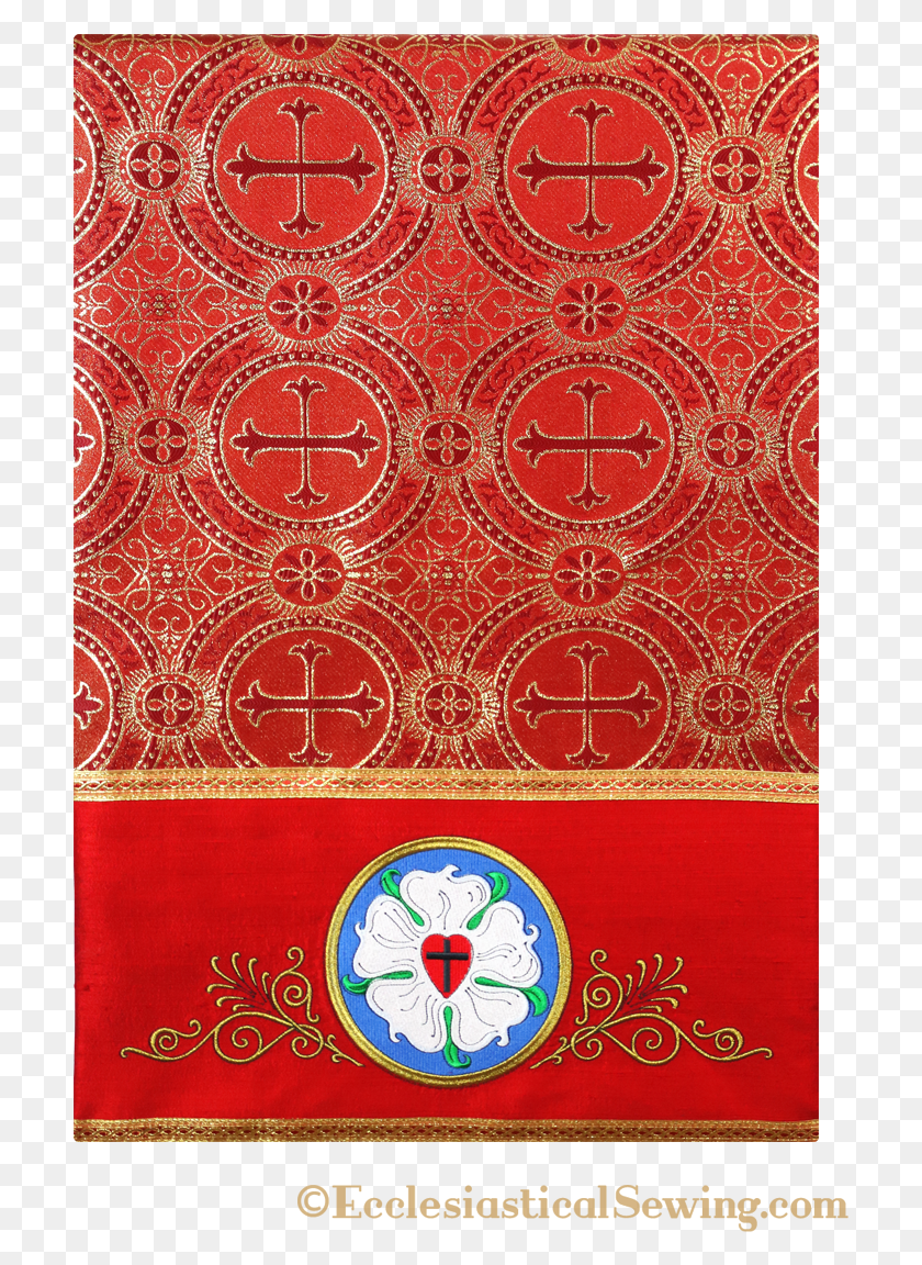 707x1092 Chemnitz Pulpit Fall Luther Rose Chemnitz Motif, Rug, Pattern, Tapestry HD PNG Download