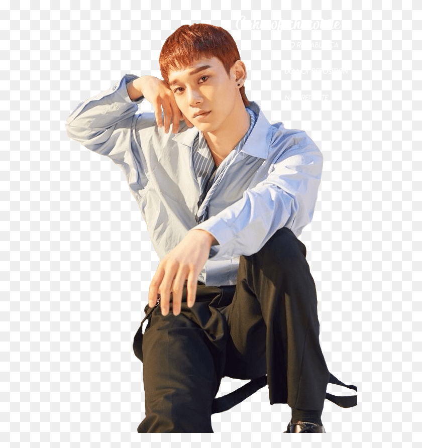 582x832 Chen Sticker Kim Jongdae Blooming Days Png / Ropa Hd Png