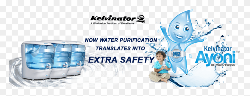 1000x339 Chennai Aquatech Kelvinator Water Purifier Kelvinator Water Purifier Logo, Person, Human, Text HD PNG Download