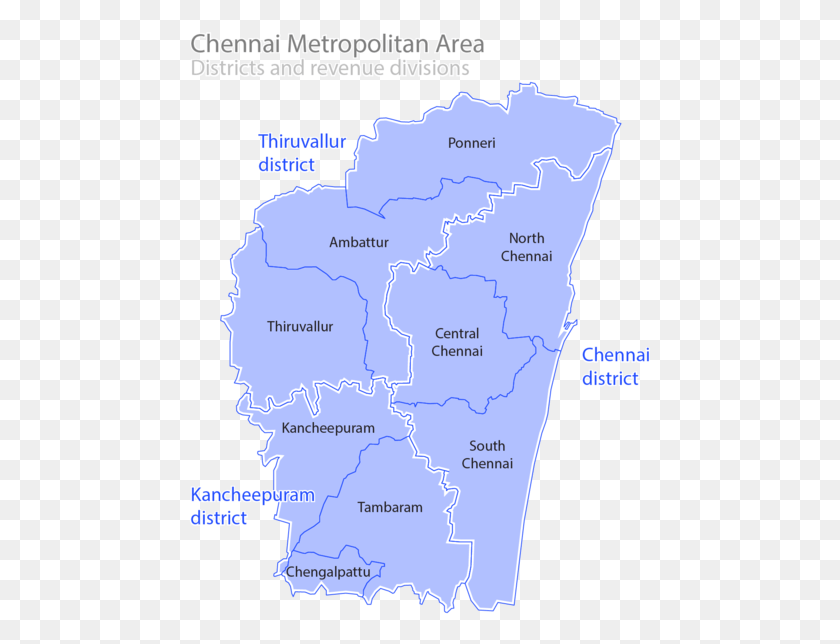 463x584 Chennai Metropolitan Area North Chennai Areas Map, Diagram, Atlas, Plot HD PNG Download