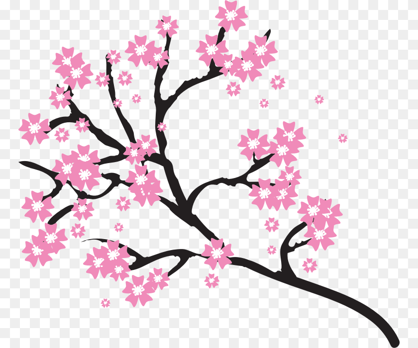 768x700 Cherry Blossom Flower Clip Art, Plant, Cherry Blossom Sticker PNG