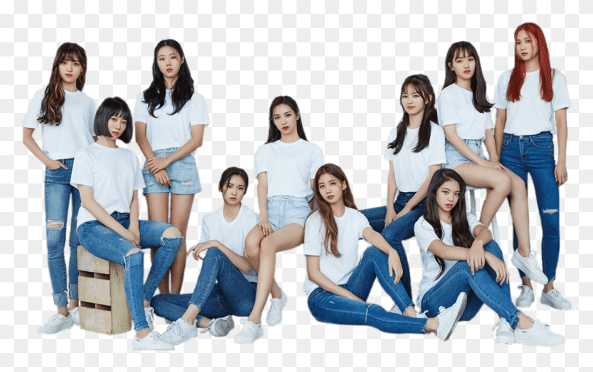 1001x600 Cherry Bullet Cherry Bullet Kpop Group, Person, Human, Jeans HD PNG Download