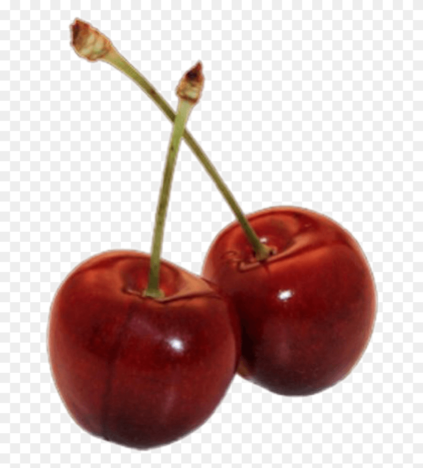 667x869 Cherry Cherrys Red Redaesthetic Sticker Freetoedit Aesthetic Red Tumblr, Plant, Fruit, Food HD PNG Download
