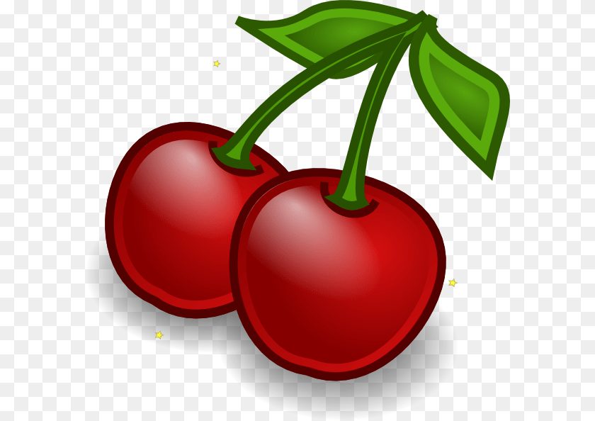 600x594 Cherry Clipart Pacman Fruit Clip Art, Food, Plant, Produce, Dynamite Sticker PNG