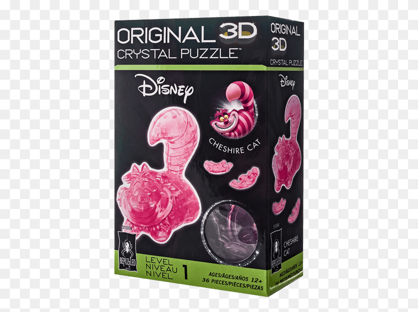 384x567 Чеширский Кот 36 Pce Crystal 3D Puzzle Cheshire Cat 3D Puzzle, Этикетка, Текст, Плакат Hd Png Скачать