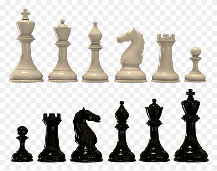 824x636 Chess Black And White Pieces Checkerboard Figuri Shahmati, Game HD PNG Download