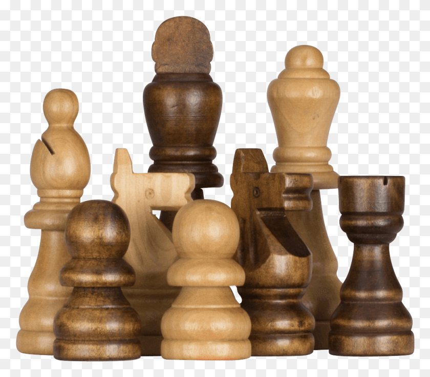 971x841 Шахматные Фигуры Высокие Деревянные Шахматы, Игра Hd Png Скачать