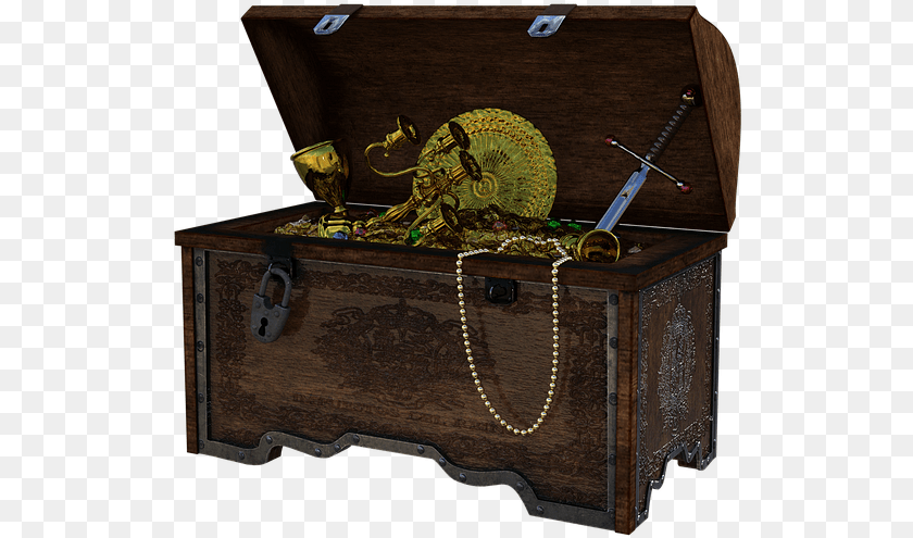 527x495 Chest, Treasure PNG