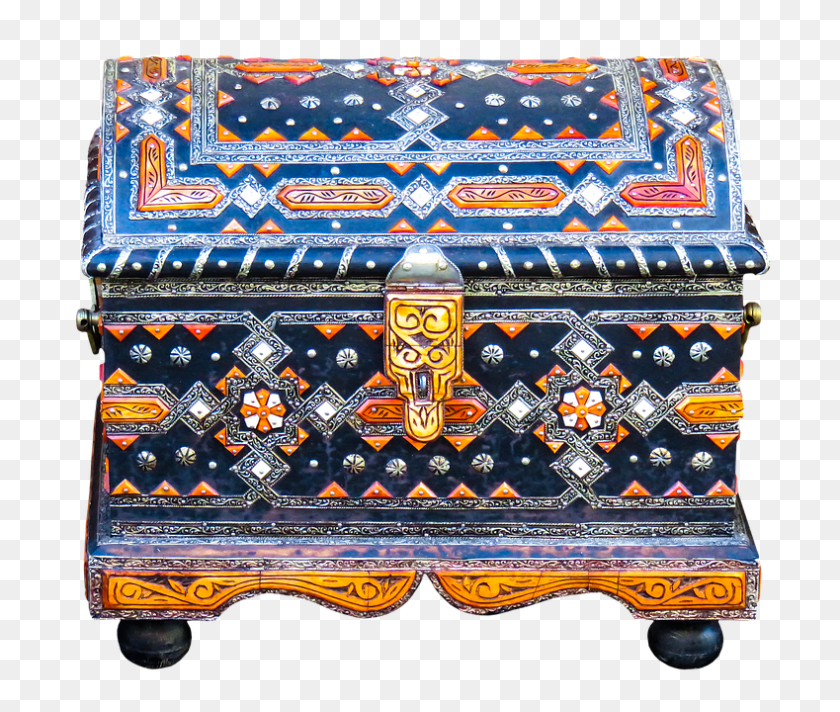 Chest Treasure, Furniture, Accessories, Bag Sticker PNG