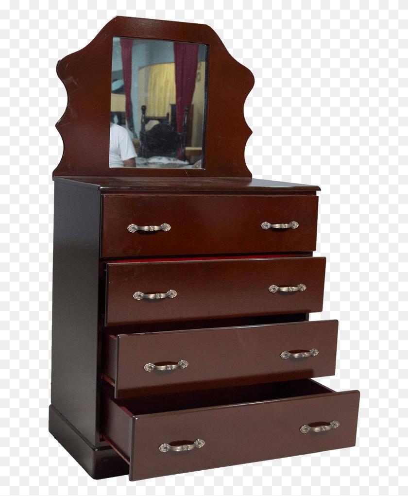 648x961 Chest Of Drawers With Mirror 4 Drawer Dresser, Furniture, Person, Human HD PNG Download