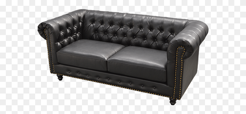 585x330 Chesterfield Sofa Black Studio Couch, Furniture, Armchair, Cushion HD PNG Download