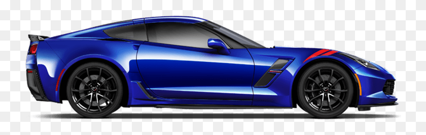 742x206 Chevrolet Corvette High Quality Image 2017 Corvette Stingray Blue, Автомобиль, Транспортное Средство, Транспорт Hd Png Скачать
