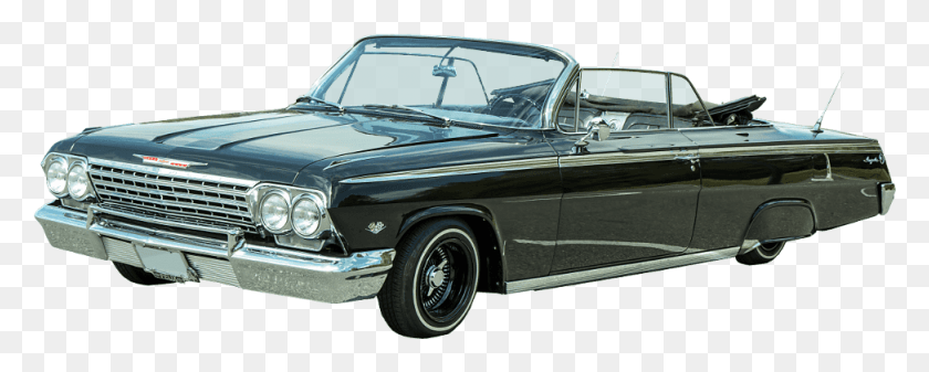 974x347 Chevrolet Impala Convertible Antique Car, Vehicle, Transportation, Automobile HD PNG Download