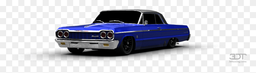 972x227 Descargar Png Chevrolet Impala Ss 409 Coupe 1964 Tuning Coche Clásico, Coche, Vehículo, Transporte Hd Png