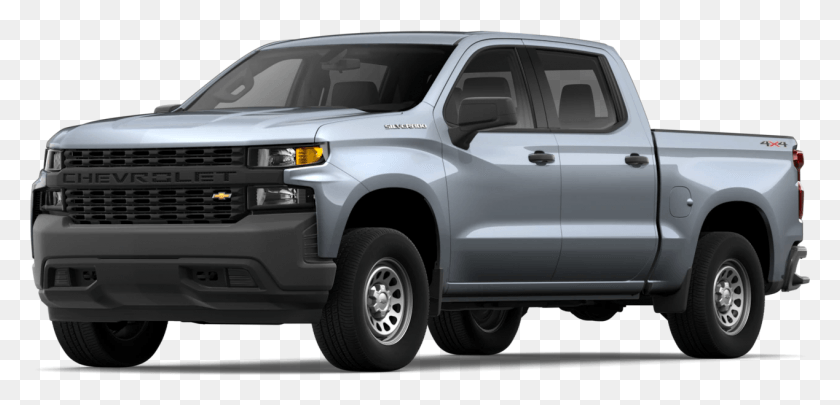 1269x562 Chevrolet Silverado 1500 Work Truck Chevy Trail Boss 2019, Vehicle, Transportation, Pickup Truck HD PNG Download