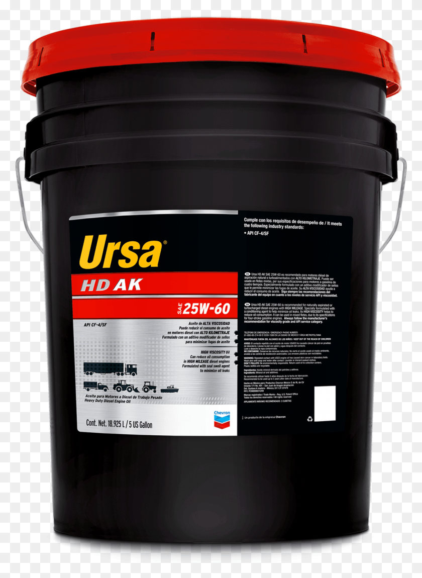 1086x1519 Chevron Ursa Ak S Aceite Ursa, Bucket, Paint Container HD PNG Download