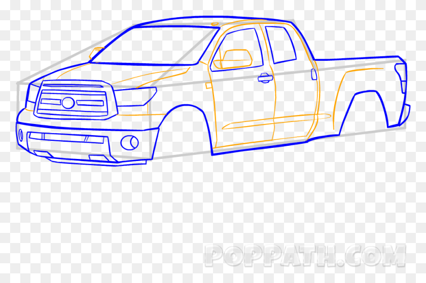 961x615 Chevy Рисунок Поднятый Пикап, Автомобиль, Транспортное Средство, Транспорт Hd Png Скачать