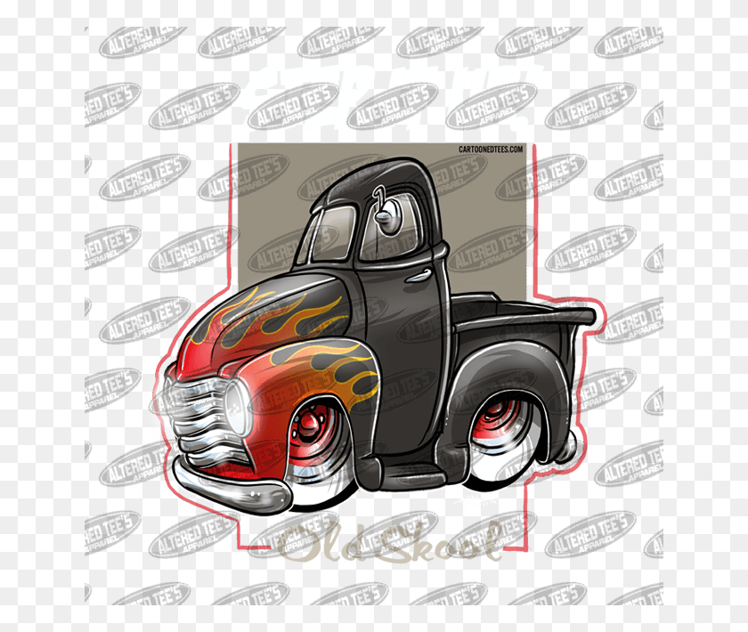 650x650 Chevy Truck Flames Pickup Truck, Car, Vehicle, Transportation HD PNG Download